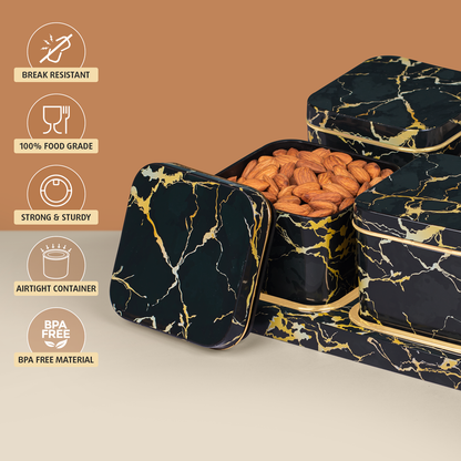 Italian Square Container Set of 4