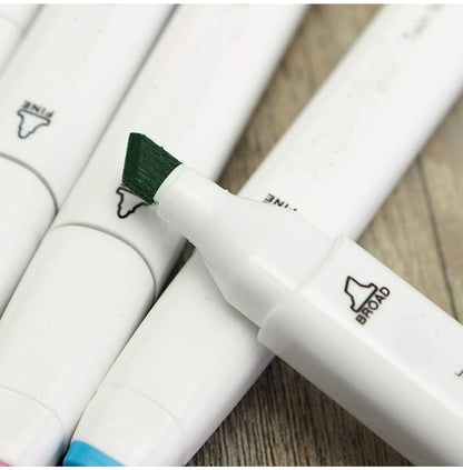 TOUCH COOL Dual Tip Colorful Alcohol Art Markers - 24 pcs