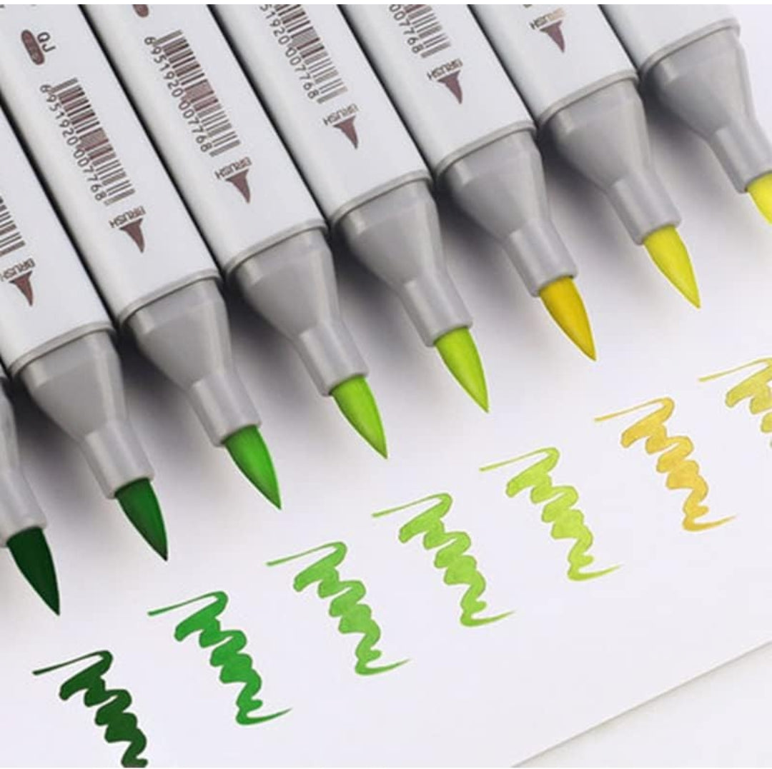 TOUCH COOL Dual Tip Colorful Alcohol Art Markers - 24 pcs
