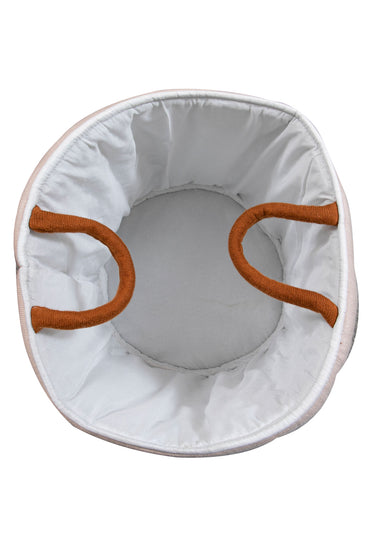 Knitted Storage Basket With Tiger pattern