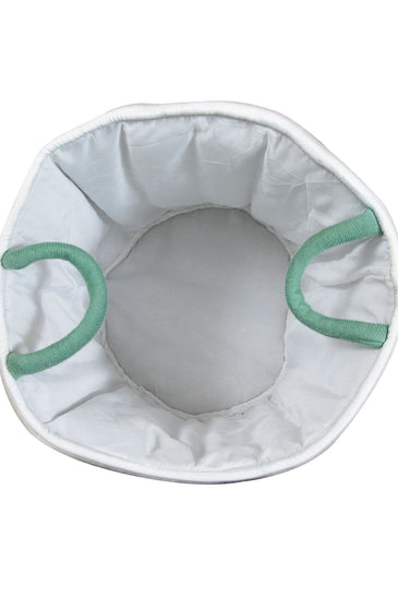 Knitted Storage Basket With Dinosaur pattern