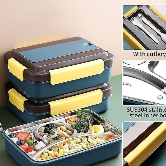 4 Compartment Bento Lunch Box, 1100 ML