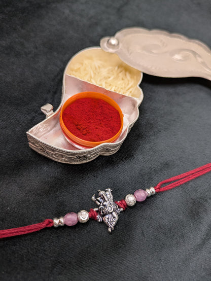Silver Rakhi (Ganesha)