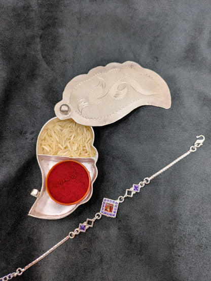 Silver Rakhi