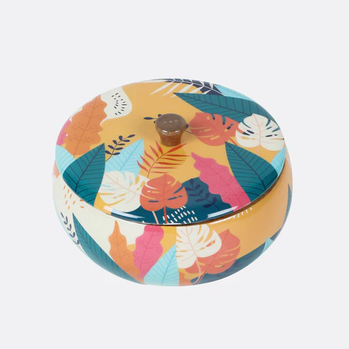 Tropical Roti Box – Handcrafted Mango Wood Chapati Storage with Lid