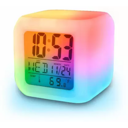 Digital 7 Color Changing Alarm Clock