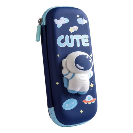 Pencil Pouch - 3D Squishy (Blue)