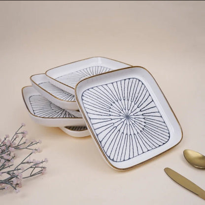 Snack Plate (Square) - Set of 6