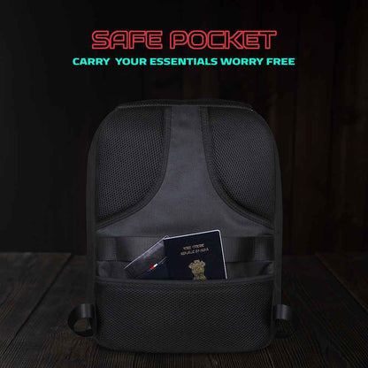 Hookaba Tech Trend LED Backpack (Black) | 20 L Smart Display Bag (With Power Bank)