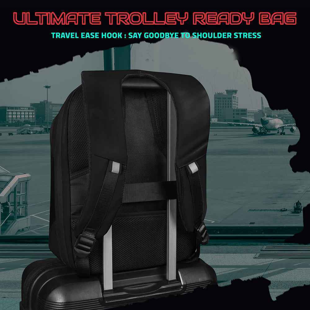 Hookaba Tech Trend LED Backpack (Black) | 20 L Smart Display Bag (With Power Bank)