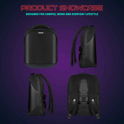 Hookaba Tech Trend LED Backpack (Black) | 20 L Smart Display Bag (With Power Bank)