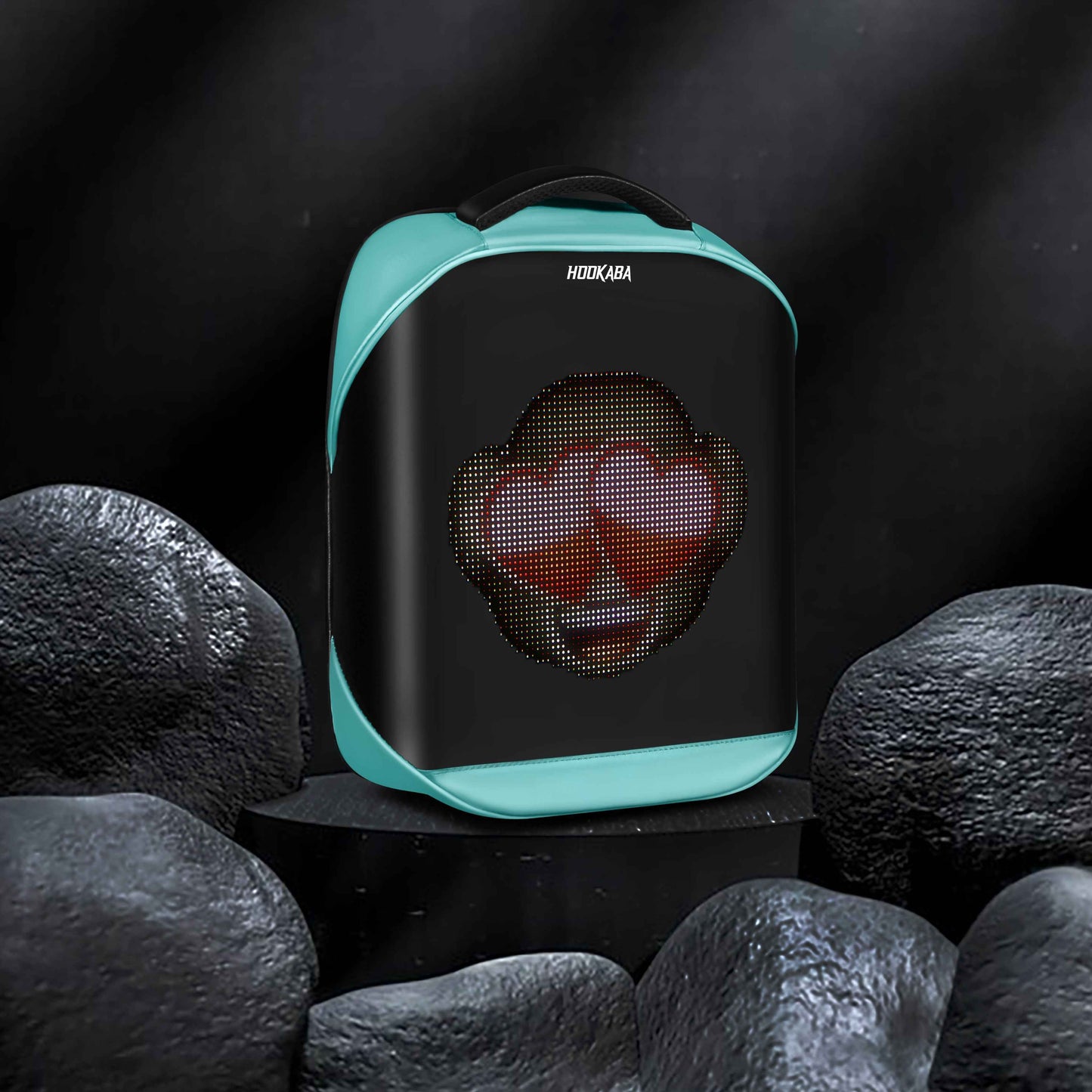 Hookaba Tech Trend LED Backpack (Blue) | 20 L Smart Display Bag (With Power Bank)