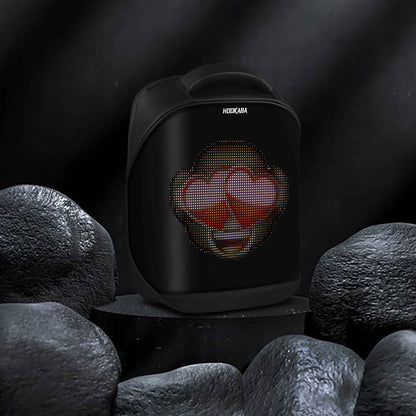 Hookaba Tech Trend LED Backpack (Black) | 20 L Smart Display Bag (With Power Bank)