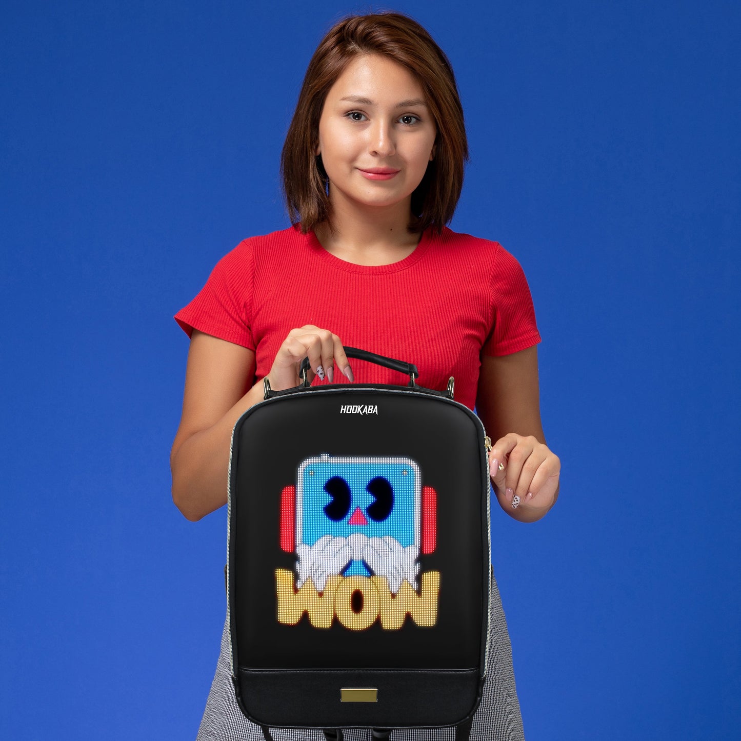 Hookaba Bold Elite LED Backpack | 21 L Smart App-Controlled Tech Bag (With Power Bank)