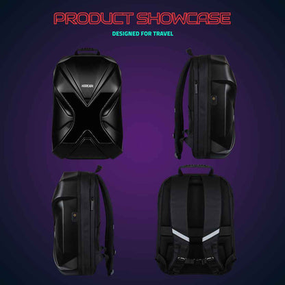 Hookaba Xross Rage LED Backpack – 28 L Expandable Smart Display Bag (With Power Bank)
