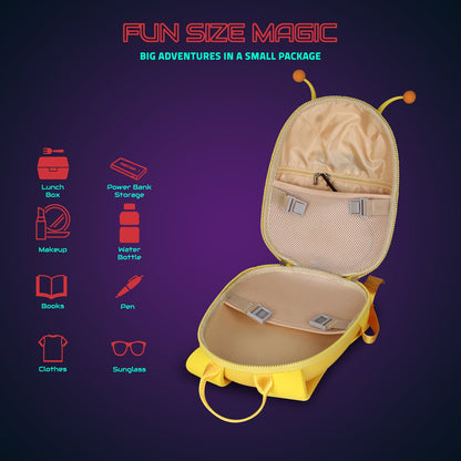 Hookaba GlowBuddy Bee LED Backpack | App-Controlled Light Up Bag (With Power Bank)