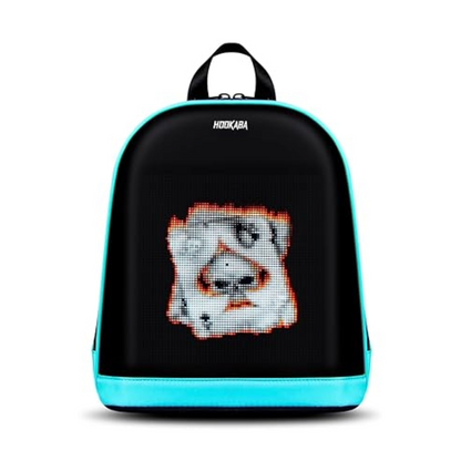 Hookaba Bold Bling Bag | Smart LED Pixel Display Backpack | App-Controlled Light Up Bag for Creative Expression (With Power Bank)