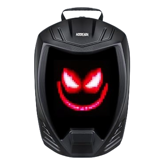 Hookaba Rebel Rage LED Backpack – 27.2 L Smart Display Bag (With Power Bank)