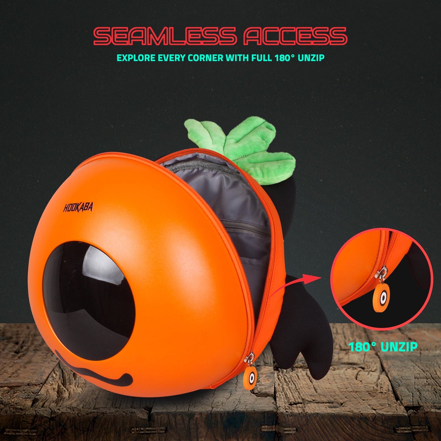 Hookaba GlowBuddy “Boo” LED Kids Backpack | Cute App-Controlled Light-Up Display Bag (With Power Bank)