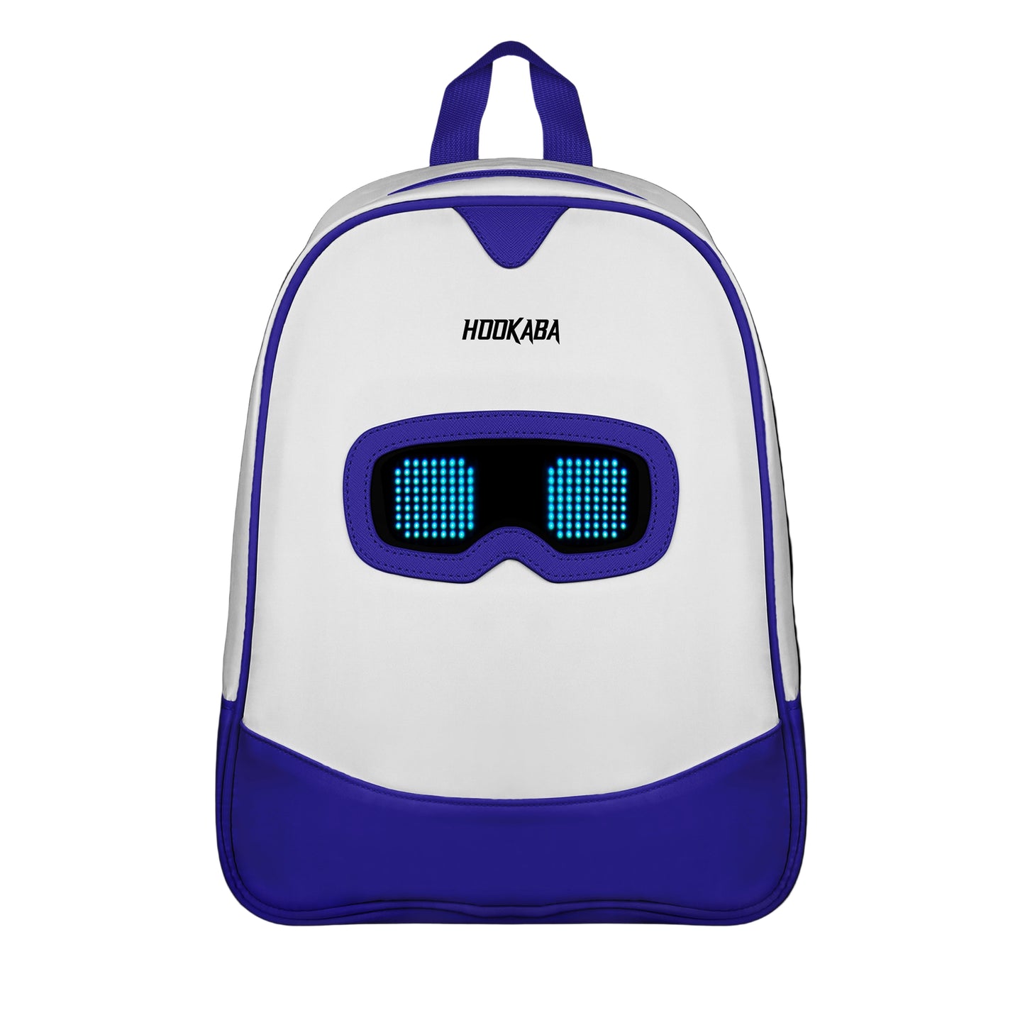 Hookaba Zyppie LED Backpack (Blue) | App-Controlled Light Up Bag (With Power Bank)