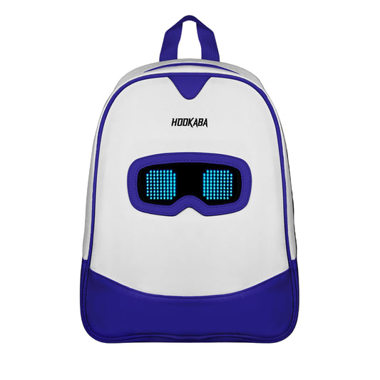 Hookaba Zyppie LED Backpack (Blue) | App-Controlled Light Up Bag (With Power Bank)