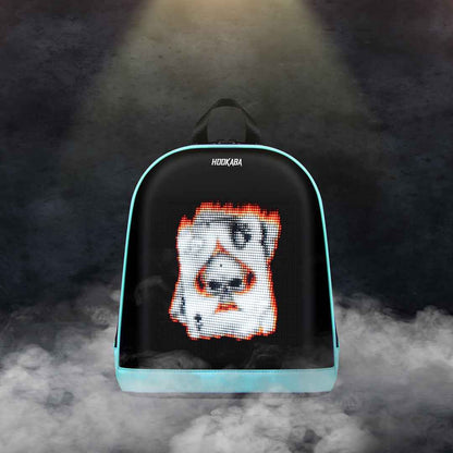 Hookaba Bold Bling Bag | Smart LED Pixel Display Backpack | App-Controlled Light Up Bag for Creative Expression (With Power Bank)