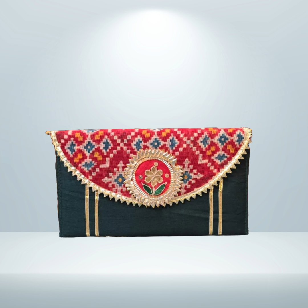 Patola Silk Clutch With Gotta Patch (Pack of 10)