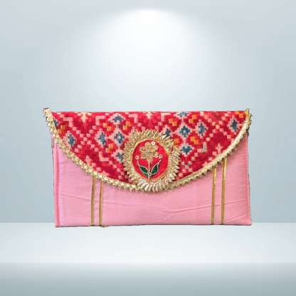 Patola Silk Clutch With Gotta Patch (Pack of 10)