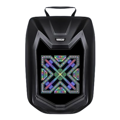 Hookaba Bat Grit LED Backpack | 27 L Smart App-Controlled Backpack with 64×64 Pixel Display (With Power Bank)