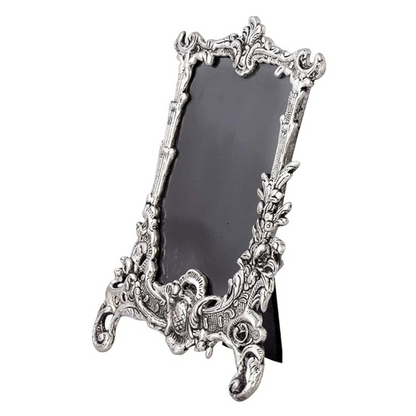 White Metal Victorian Style Floral Photo Frame