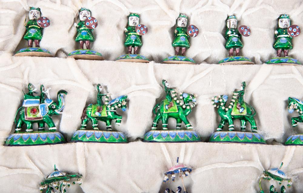 Regal Meenakari Chess Set