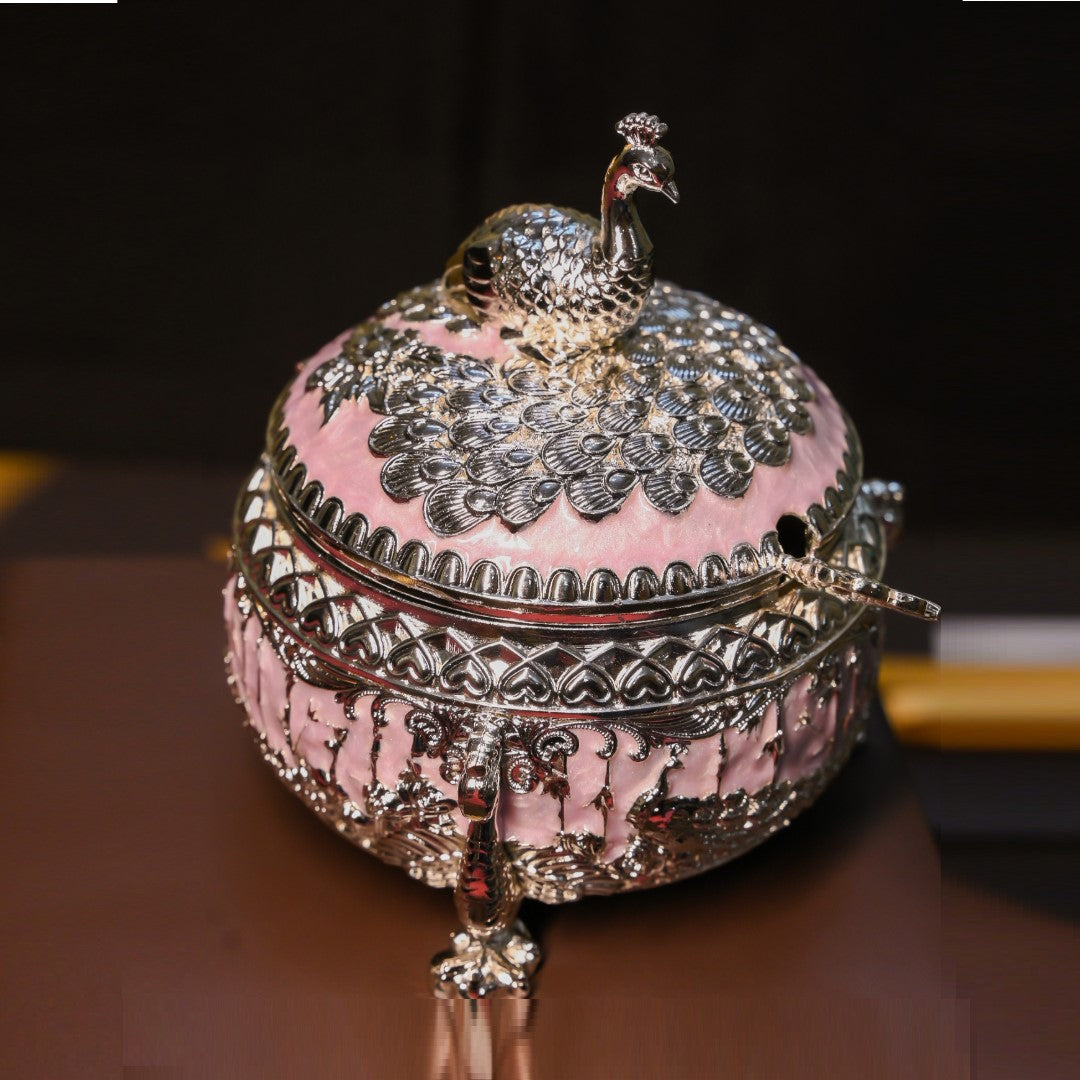 Blush Peacock Treasure Bowl