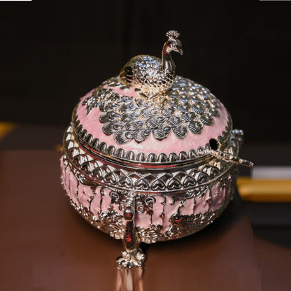 Blush Peacock Treasure Bowl