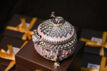 Blush Peacock Treasure Bowl