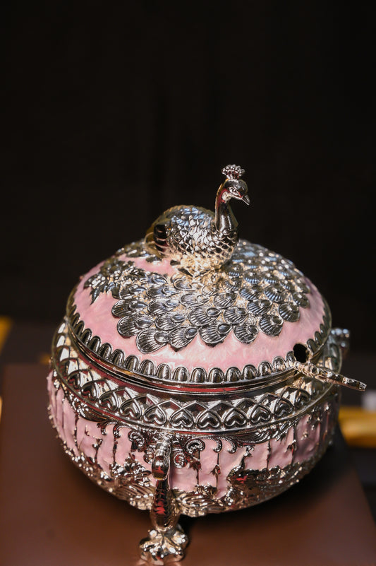 Blush Peacock Treasure Bowl