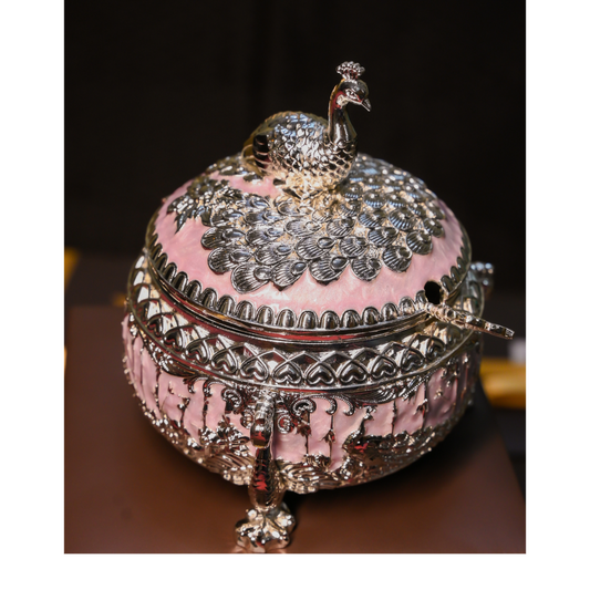 Blush Peacock Treasure Bowl