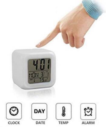 Digital 7 Color Changing Alarm Clock