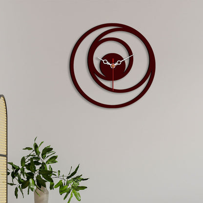 Multiple Rings Designer Wooden Wall Clock
