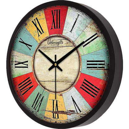 Vintage Style Roman Number Printed Wall Clock